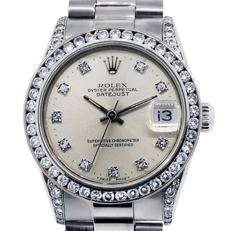 rolex white gold mens watch|18k gold rolex watch bands.